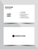 Vector business card design or visiting card template.