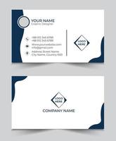 Vector business card design or visiting card template.