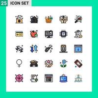 25 Creative Icons Modern Signs and Symbols of data analyzing money asset hand add Editable Vector Design Elements