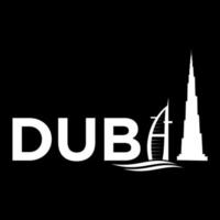 impresionante diseño de logotipo de dubai vector