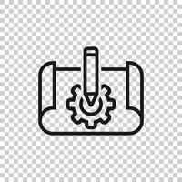 icono de prototipo en estilo plano. ilustración vectorial de inicio sobre fondo blanco aislado. concepto de negocio de desarrollo de modelos. vector