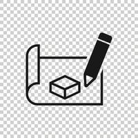 icono de prototipo en estilo plano. ilustración vectorial de inicio sobre fondo blanco aislado. concepto de negocio de desarrollo de modelos. vector