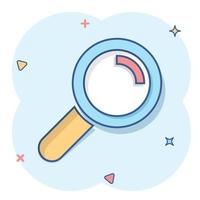 Magnifier icon, simple style 14542253 Vector Art at Vecteezy