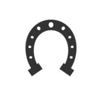 Vector flat horse shoe