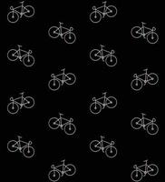 Vector seamless pattern of flat pastel bicycle