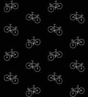 Vector seamless pattern of flat pastel bicycle