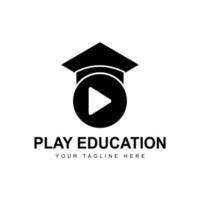 logotipo de la educación del juego vector