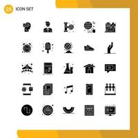 25 Creative Icons Modern Signs and Symbols of architecture wifi selection iot system Editable Vector Design Elements