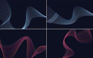 modern wave curve abstract presentation background Pack vector