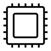 Processor Icon Design vector