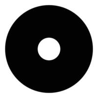 Compact Disk Solid Icon vector