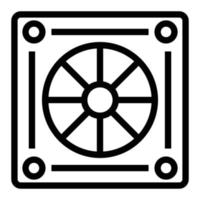 diseño de icono de ventilador de refrigeración vector