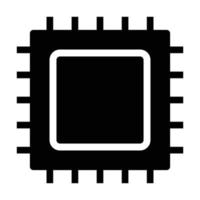 Processor Solid Icon vector