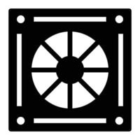 Cooling Fan Solid Icon