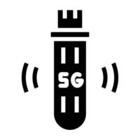 Modem 5G Solid Icon vector