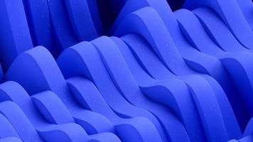 blå färgad geometrisk former med sömlös rörelse Vinka element. video
