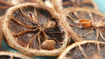 Dried fruits and berries on table video