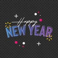 Text Effects New Year 2023 vector