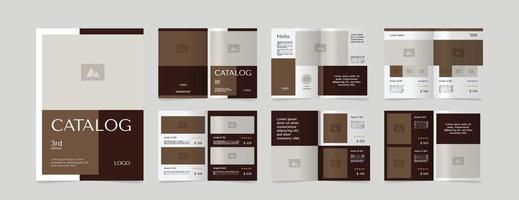 modern a4 product catalog design template vector