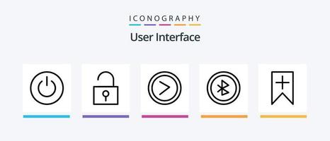 User Interface Line 5 Icon Pack Including minus. user. basic. no. cross. Creative Icons Design vector