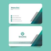 Business card design vector template in minimal style