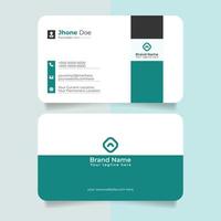 Modern business card design in professional style vector