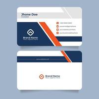 Business card design vector template in minimal style