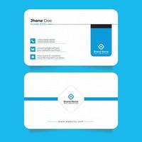 Modern business card design in professional style vector