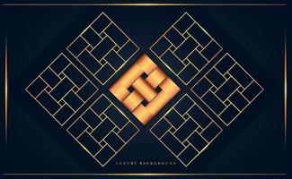 abstract elegant dark blue and gold background vector