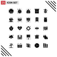 25 Creative Icons Modern Signs and Symbols of gear furniture fix drawer mailing Editable Vector Design Elements