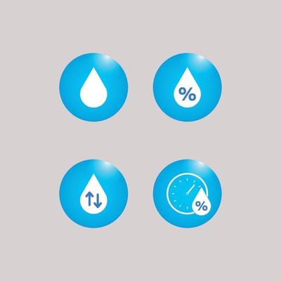 Humidity level vector icon
