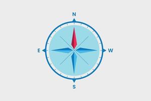 Compass for travel vector illustration