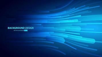 Abstract dark blue gradient color background. with streak lines. Digital future technology concept vector