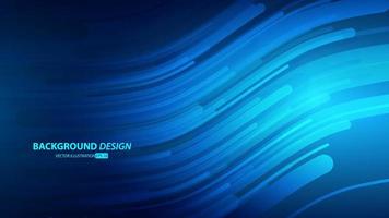 Abstract dark blue gradient color background. with streak lines. Digital future technology concept vector