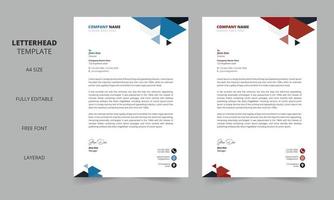 Letterhead , Professional letterhead design template vector