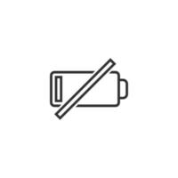 Battery charge icon in flat style. Power level vector illustration on white isolated background. Lithium accumulator business concept.