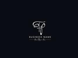 Monogram Fp Logo Letter, Initials fp signature Logo Letter Design vector