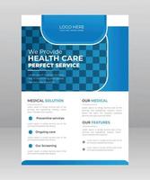 Healthcare Medical Flyer template with Photo Space vector