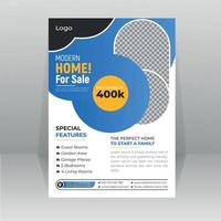 Home Sale Professional Flyer for Real Estate Agency vector