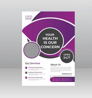 Healthcare Medical Flyer template with Photo Space