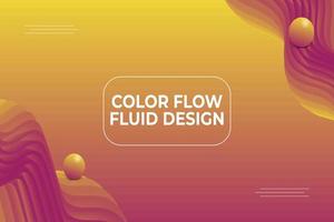 Modern Fluid background template vector