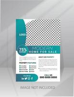 Modern Home Sale Flyer template vector