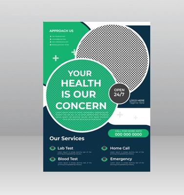 Healthcare Medical Flyer template with Photo Space