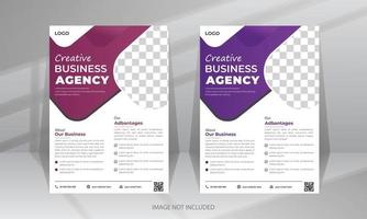 Corporate modern business flyer template vector