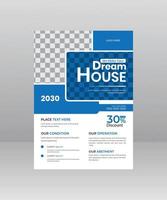 Build Dream House Flyer template for construction Company vector