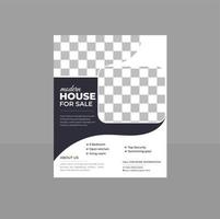 Home Sale Professional Flyer for Real Estate Agency vector