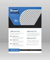 Build Dream House Flyer template for construction Company vector