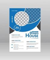 Build Dream House Flyer template for construction Company vector