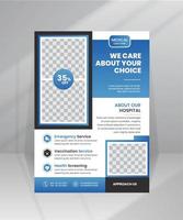 Healthcare Medical Flyer template with Photo Space vector