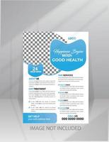 Healthcare Medical Flyer template with Photo Space vector